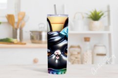 3D Black Easter Bunny Tumbler Wrap PNG Product Image 2