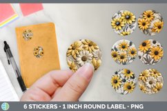 Bundle of six 3D Stickers designs.