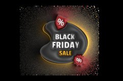 3d black friday tag design concept Product Image 2