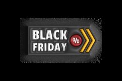 3d black friday tag design vector Product Image 2