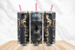 3D Black Gold Skull Tumbler Wrap Bundle Product Image 4