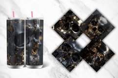 3D Black Gold Skull Tumbler Wrap Bundle Product Image 2