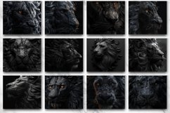 3D Black Lion Tumbler wrap Bundle Product Image 3