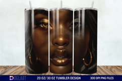 3D Black Women Tumbler Wrap Product Image 1