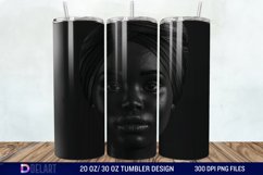 3D Black Women Tumbler Wrap Product Image 1