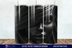 3D Black Women Tumbler Wrap Product Image 1