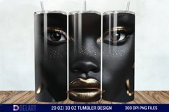 3D Black Women Tumbler Wrap Product Image 1