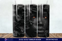 3D Black Women Tumbler Wrap Product Image 1