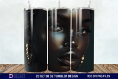 3D Black Women Tumbler Wrap Product Image 1