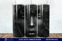 3D Black Women Tumbler Wrap Product Image 1