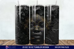 3D Black Women Tumbler Wrap Product Image 1