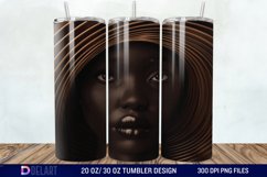3D Black Women Tumbler Wrap Product Image 1
