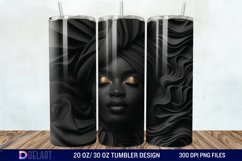3D Black Women Tumbler Wrap Product Image 1