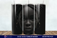 3D Black Women Tumbler Wrap Product Image 1
