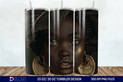 3D Black Women Tumbler Wrap Product Image 1