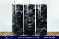 3D Black Women Tumbler Wrap Product Image 1