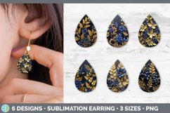 Bundle of six 3D Bluebonnets Teardrop Earrings designs.