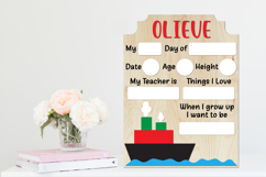 First Day School Board, Dry Erase School Board Product Image 1