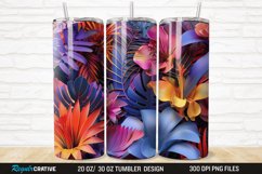 3D Boho Floral Wild 20/30oz Skinny Tumbler Product Image 1