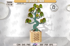 3D Bonsai Tree Laser Cut, 3D Model Mini Tree, Shelf Sitter Product Image 5