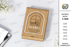Book Box Laser Cut. Wooden Gift Box SVG Product Image 1
