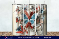 3D Books Bow Coquette Tumbler Wrap Product Image 1