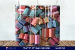 3D Books Bow Coquette Tumbler Wrap Product Image 1