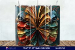 3D Books Bow Coquette Tumbler Wrap Product Image 1