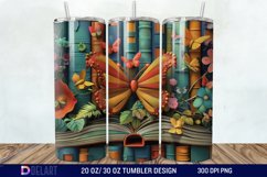 3D Books Bow Coquette Tumbler Wrap Product Image 1