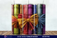 3D Books Bow Coquette Tumbler Wrap Product Image 1