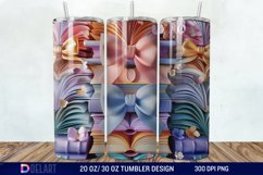 3D Books Bow Coquette Tumbler Wrap Product Image 1