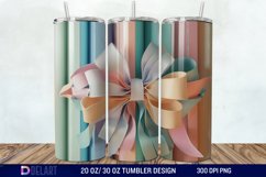 3D Books Bow Coquette Tumbler Wrap Product Image 1