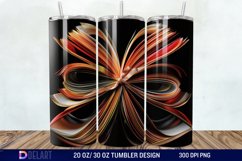 3D Books Bow Coquette Tumbler Wrap Product Image 1