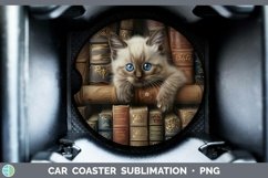Gorgeous3D Books Car Coaster design.