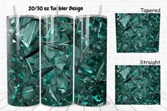 3D Broken Glass 20/30oz Skinny Tumbler Product Image 1