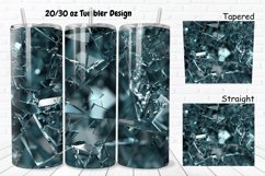 3D Broken Glass 20/30oz Skinny Tumbler Product Image 1