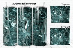 3D Broken Glass 20/30oz Skinny Tumbler Product Image 1