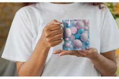 3D Bubbles Unicorn Color | Mug sublimation design Product Image 6