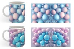 3D Bubbles Unicorn Color | Mug sublimation design Product Image 2