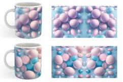 3D Bubbles Unicorn Color | Mug sublimation design Product Image 4