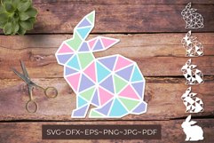 3d papercut rabbit 