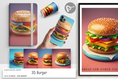 Digital Paper 3D Burger Product Image 1