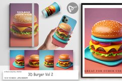 Digital Paper 3D Burger Product Image 1