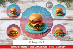 Wind Spinner 3D Burger Product Image 1