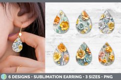 Bundle of six 3D Teardrop Earrings designs.