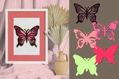 3D Butterflies. Craft.Cricut SVG. Product Image 2