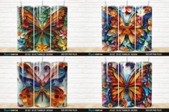 3D Butterfly Quilling Floral Insulated Tumbler Wrap Bundle Product Image 5