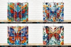 3D Butterfly Quilling Floral Insulated Tumbler Wrap Bundle Product Image 3