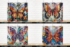 3D Butterfly Quilling Floral Insulated Tumbler Wrap Bundle Product Image 4