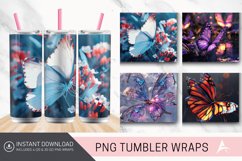 3D Butterfly Tumbler Wrap Product Image 1